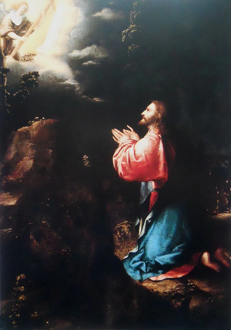 74-Alessandro Bonvicino-Moretto-Gesù in preghiera nell'orto dei Getsemani